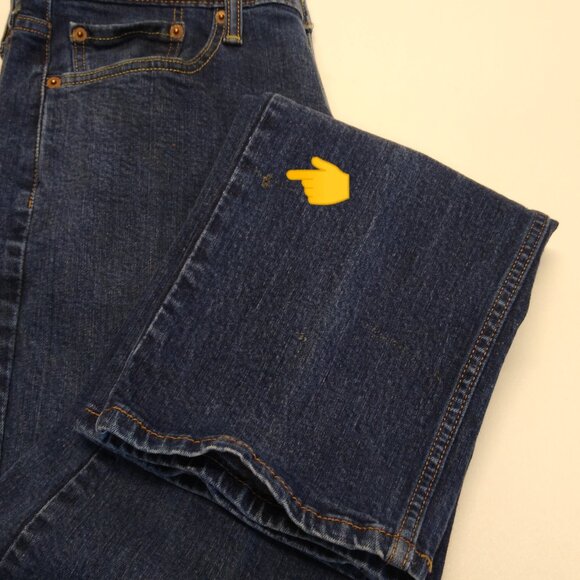 Levi's 514 Straight Fit Men's Jeans Tag: W33 L34 (Actual W32 L32) Blue Denim - Picture 5 of 9